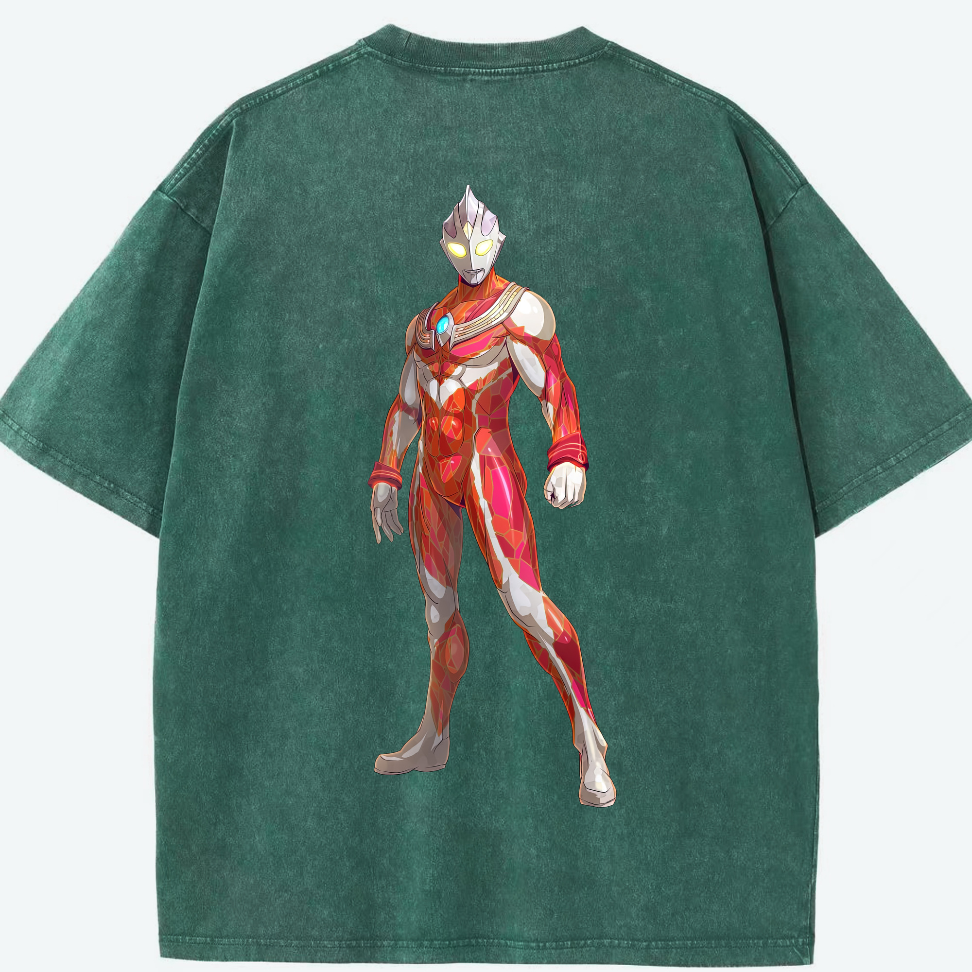 （画像用） ウルトラマン Ultraman 綿100% ヴィンテージ風 半袖Tシャツ（背面プリント）